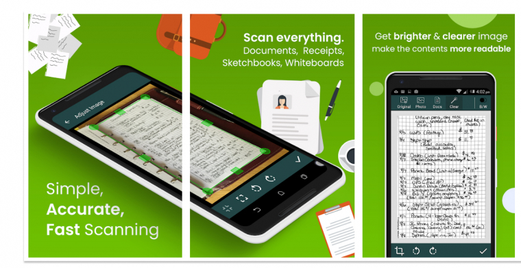 Изображение: скриншот страницы приложения Clear Scanner в Google Play