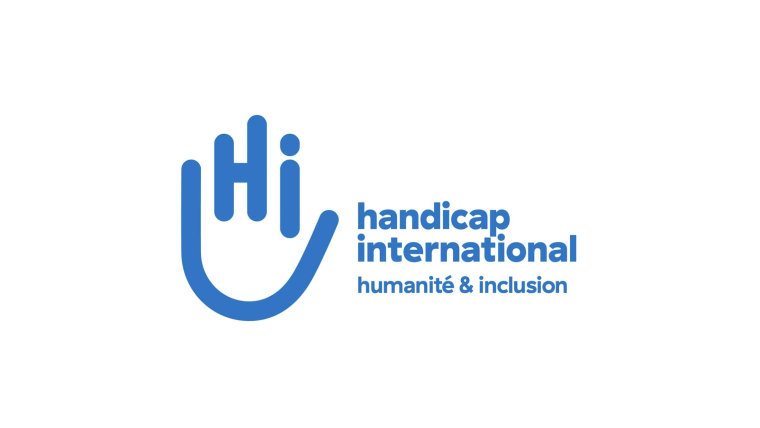 Логотип организации Handicap International.
