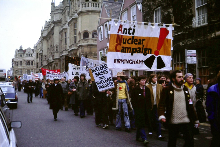 Протесты против ядерного оружия в Великобритании (1980 год). Фото Wikipedia.